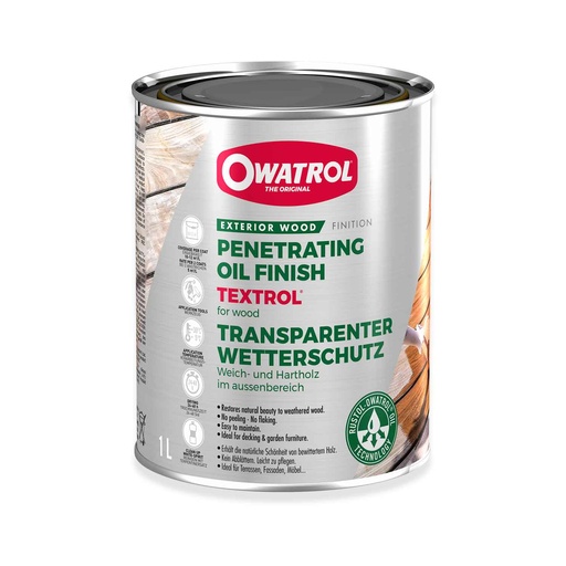 [INN59256] Owatrol Textrol für außen farblos 2,5 l lufttrocknendes Naturöl transparent