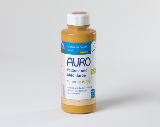 [AUR33000108] Auro Vollton- und Abtönfarbe Ocker-Gelb 0,5l