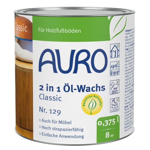 [AUR129000020] Auro 2 in 1 Öl-Wachs Classic 0,375l