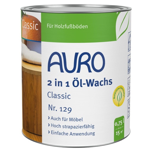 [AUR129000024] Auro 129 2in1 Öl-Wachs Classic 750ml
