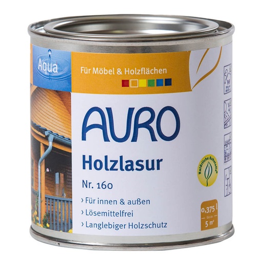 [AUR160008220] Auro Holzlasur, Aqua, Umbra 0,375l