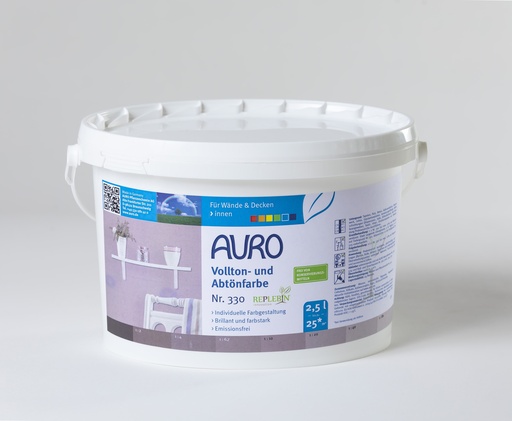 [AUR330008111] Auro Vollton- und Abtönfarbe Eisenoxid-Braun 2,5l