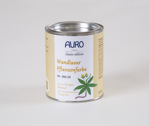 [AUR360002924] Auro Wandlasur-Pflanzenfarbe reseda-krapp-or 0,75l