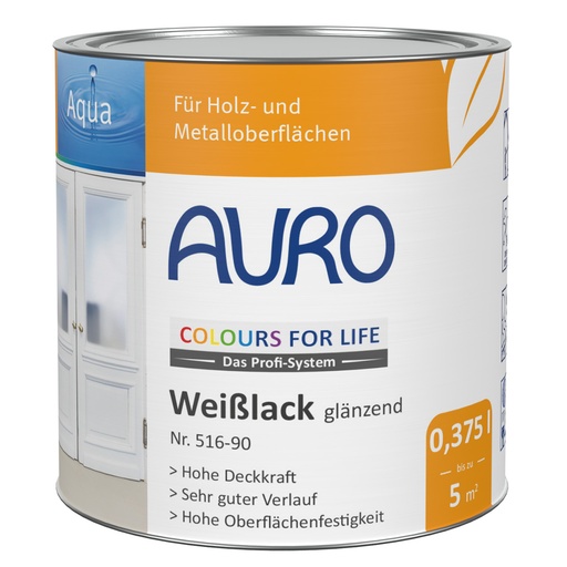 [AUR516009020] Auro CFL Weißlack, glänzend 0,375l
