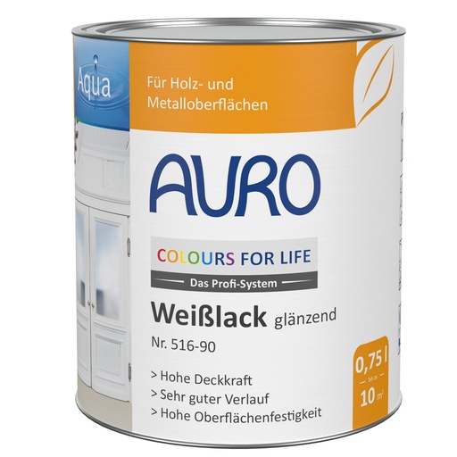 [AUR516009024] Auro CFL Weißlack, glänzend 0,75l