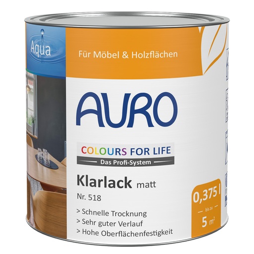 [AUR518000020] Auro CFL Klarlack, matt 0,375l