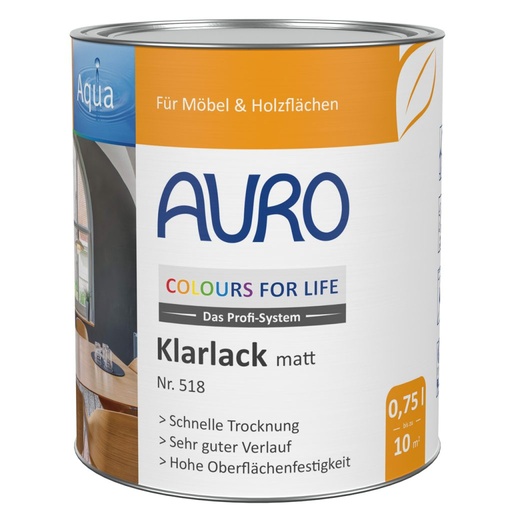 [AUR518000024] Auro CFL Klarlack 518 matt 0,75l