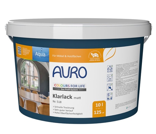 [AUR518000026] Auro CFL Klarlack, matt 10l