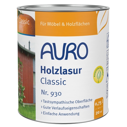[AUR930003224] Auro Holzlasur, Classic, Hellbraun 0,75l