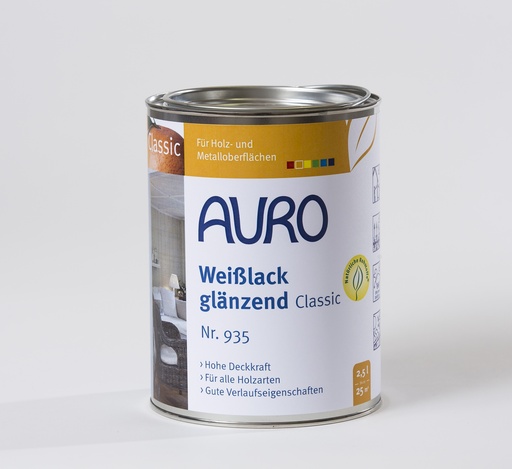 [AUR935000028] Auro Weißlack, glänzend, Classic 2,5l