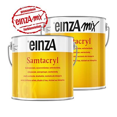 [EIN5510155] einzA Samtacryl weiß 2,5l