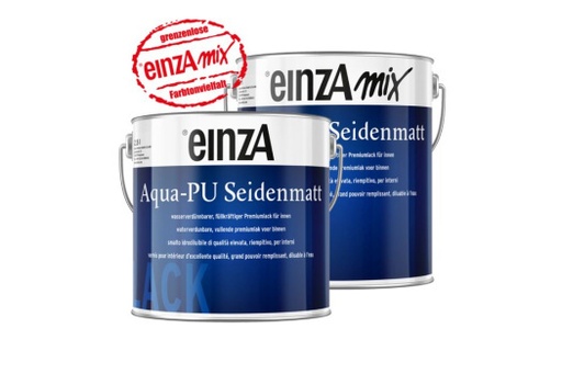 [EIN0076089] einzA Aqua-PU seidenmatt weiß 2,5l