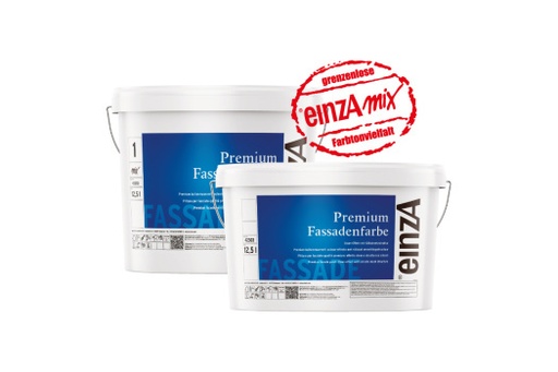 [EIN0070610] einzA Premium Fassadenfarbe mit Clean-Effekt weiß 12,5l
